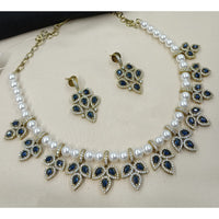 NAFJ Sparkling Crystal Stone Designer Necklace Set