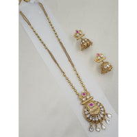 NAFJ Royal Pota Stone Designer Long Necklace Set