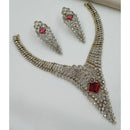 NAFJ Luxury American Diamond Festive Jewellery Set