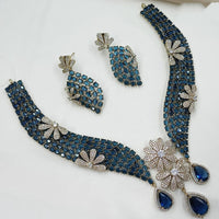 NAFJ Luxury American Diamond Festive Jewellery Set