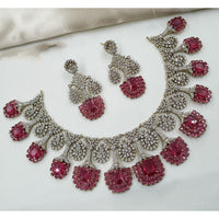 NAFJ Luxury American Diamond Festive Jewellery Set