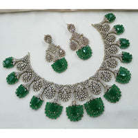 NAFJ Luxury American Diamond Festive Jewellery Set