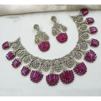 NAFJ Luxury American Diamond Festive Jewellery Set