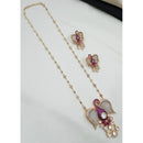 NAFJ Glam Polki Kundan Stone Embellished Necklace Set