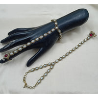 NAFJ Pota Stone And Pearl Designer Hand Harness