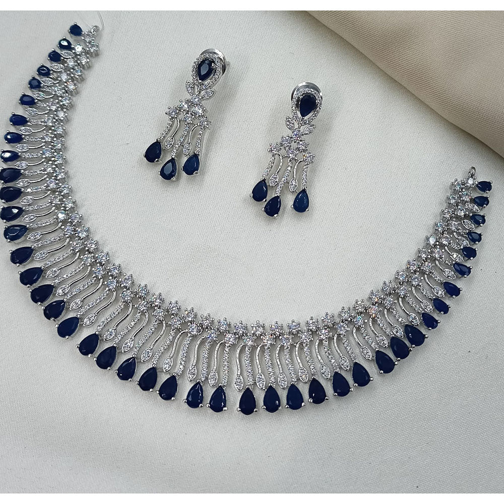 NAFJ Luxury American Diamond Jewellery Set