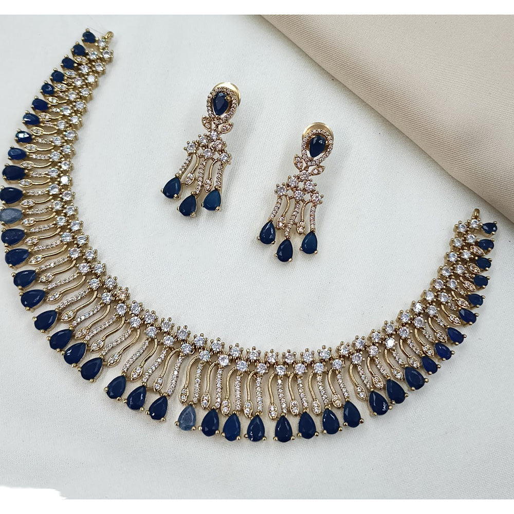NAFJ Luxury American Diamond Jewellery Set