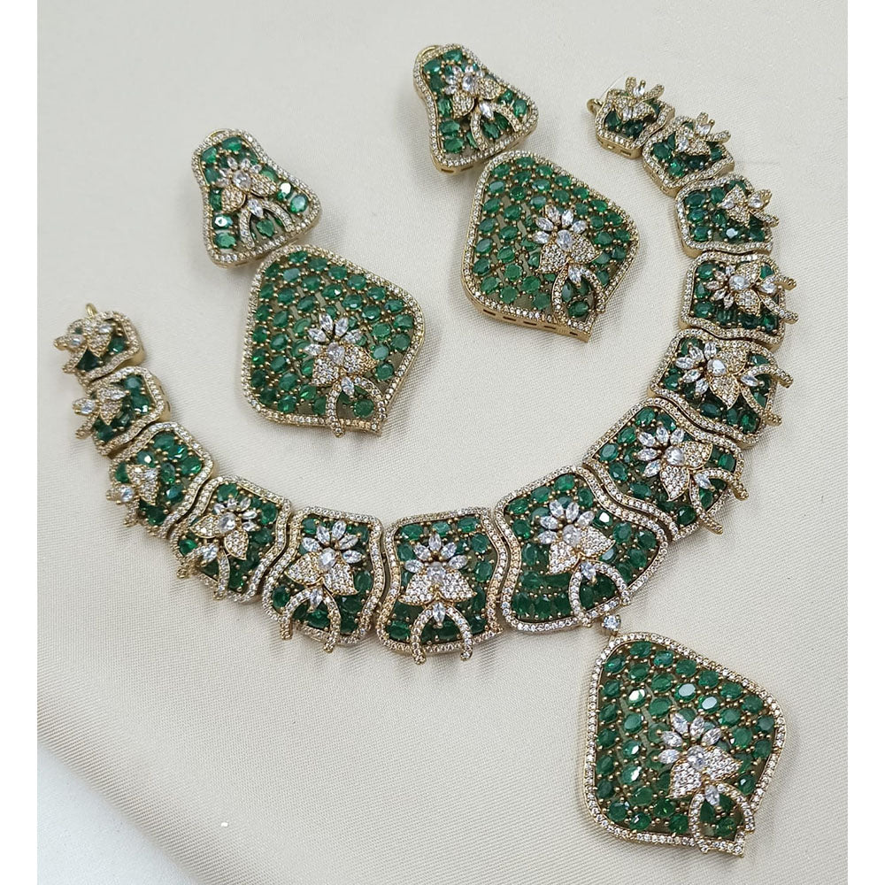 NAFJ Luxury American Diamond Jewellery Set