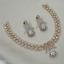 NAFJ Designer American Diamond Necklace Set for Wedding & Festive Wear