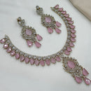 NAFJ Designer American Diamond Necklace Set for Wedding & Festive Wear