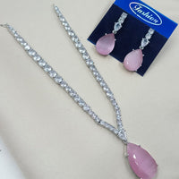 NAFJ Royal Glow American Daimond Necklace Set