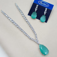 NAFJ Royal Glow American Daimond Necklace Set