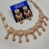 NAFJ Traditional Elegance Pota Stone And Pearl Necklace Set