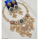 NAFJ Traditional Elegance Pota Stone And Pearl Necklace Set
