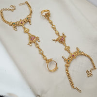 NAFJ Pota Stone And Pearl Designer Hand Harness