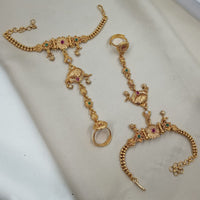 NAFJ Pota Stone And Pearl Designer Hand Harness