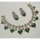 NAFJ Royal Look American Diamond Necklace Set