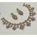 NAFJ Royal Look American Diamond Necklace Set