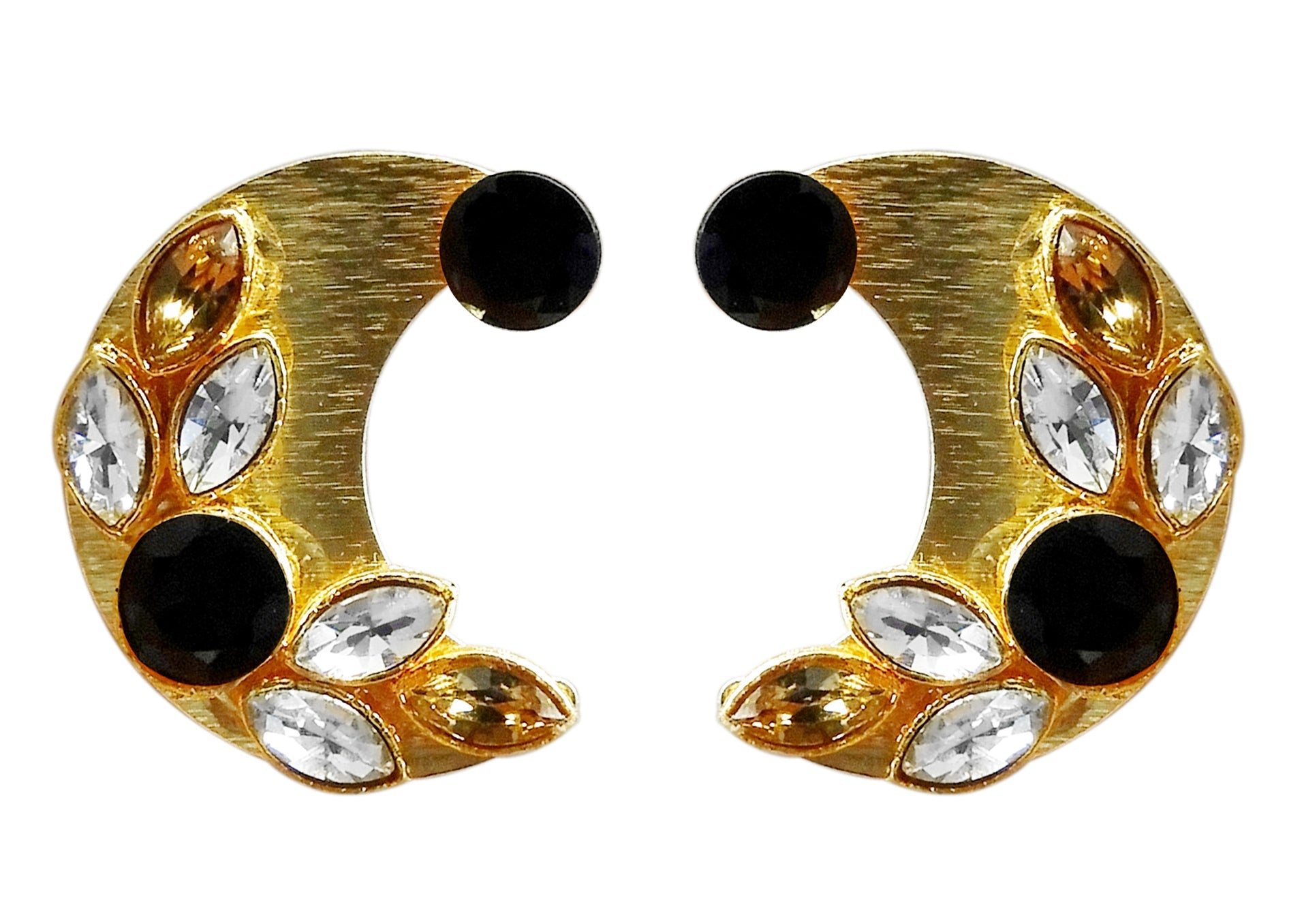 Hania Jewels Stylish Moon Studs Earrings
