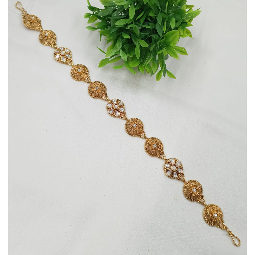 NAFJ Classic Heritage Pota Stone Ethnic Sheeshphool