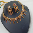 NAFJ Graceful Pota Stone And Pearl Necklace Set