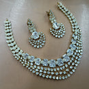 NAFJ Royal Sparkle American Daimond And Austrian Stone Necklace Set