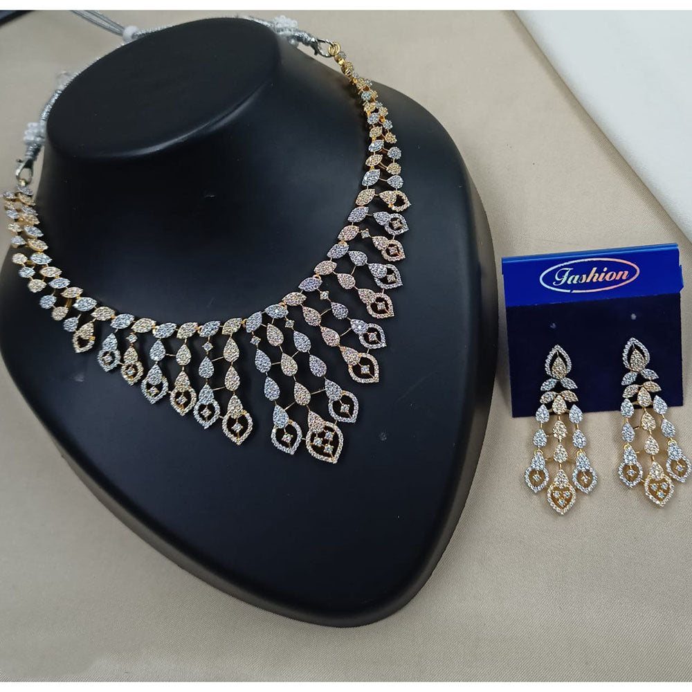 NAFJ Royal Sparkle Austrian Stone Necklace Set