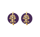  Hania Jewels Floral Drop Studs Earrings 