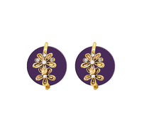  Hania Jewels Floral Drop Studs Earrings 