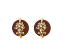  Hania Jewels Floral Drop Studs Earrings 