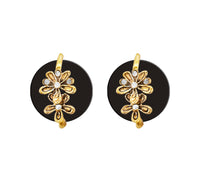  Hania Jewels Floral Drop Studs Earrings 