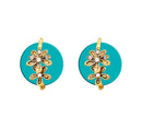  Hania Jewels Floral Drop Studs Earrings 