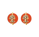  Hania Jewels Floral Drop Studs Earrings 