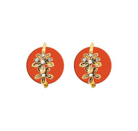  Hania Jewels Floral Drop Studs Earrings 