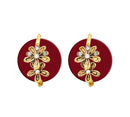  Hania Jewels Floral Drop Studs Earrings 