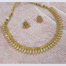 NAFJ Elegant Pota Stone And Crystal Stone Necklace Set