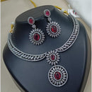 NAFJ Royal Sparkle American Daimond Necklace Set