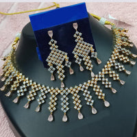 NAFJ Royal Sparkle American Daimond Necklace Set