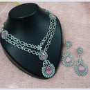 NAFJ Royal Sparkle American Daimond Necklace Set