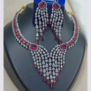 NAFJ Royal Sparkle American Daimond Necklace Set