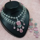 NAFJ Royal Sparkle American Daimond Necklace Set