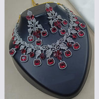 NAFJ Royal Sparkle American Daimond Necklace Set