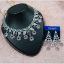 NAFJ Royal Sparkle American Daimond Necklace Set
