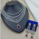 NAFJ Royal Sparkle American Daimond Necklace Set