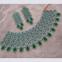 NAFJ Royal Sparkle American Daimond Necklace Set