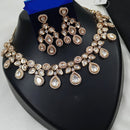 NAFJ Glam Polki Kundan Stone Embellished Necklace Set