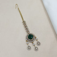 NAFJ Sparkling American Diamond Maangtikka