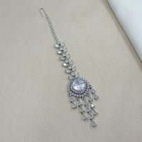 NAFJ Sparkling American Diamond Maangtikka