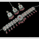 NAFJ Regal Style Crystal Stone And Austrian Stone  Choker Necklace Set