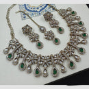 NAFJ Premium Designer Kundan Stone Embellished Necklace Set